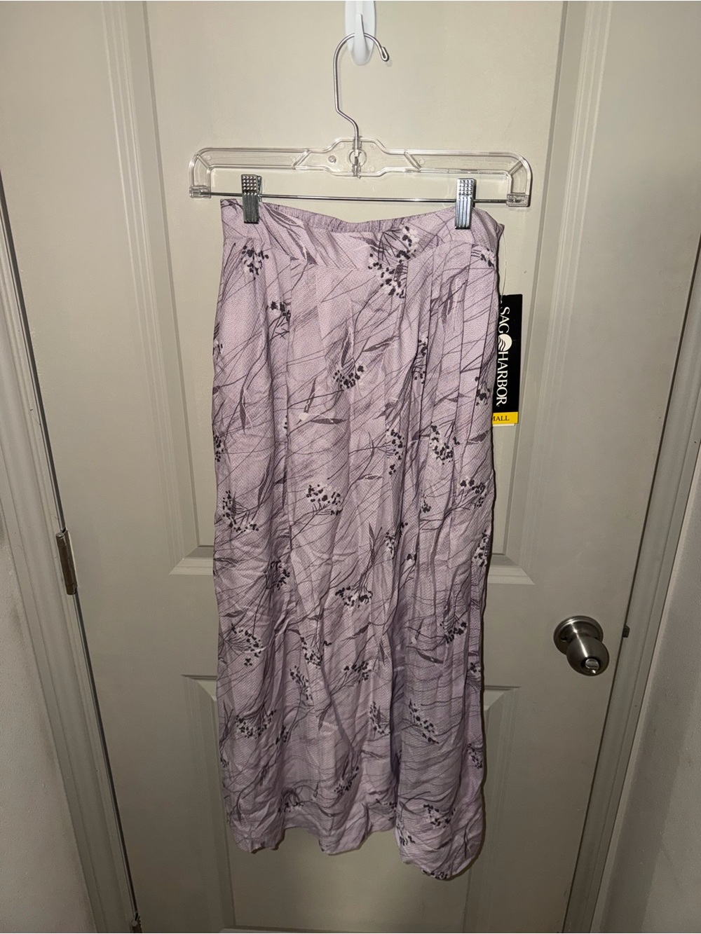 Sag Harbor Lavender Floral Maxi Skirt